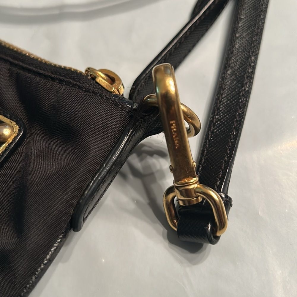 Authentic Black Prada Nylon/Leather Crossbody Bag - Picture 9 of 16